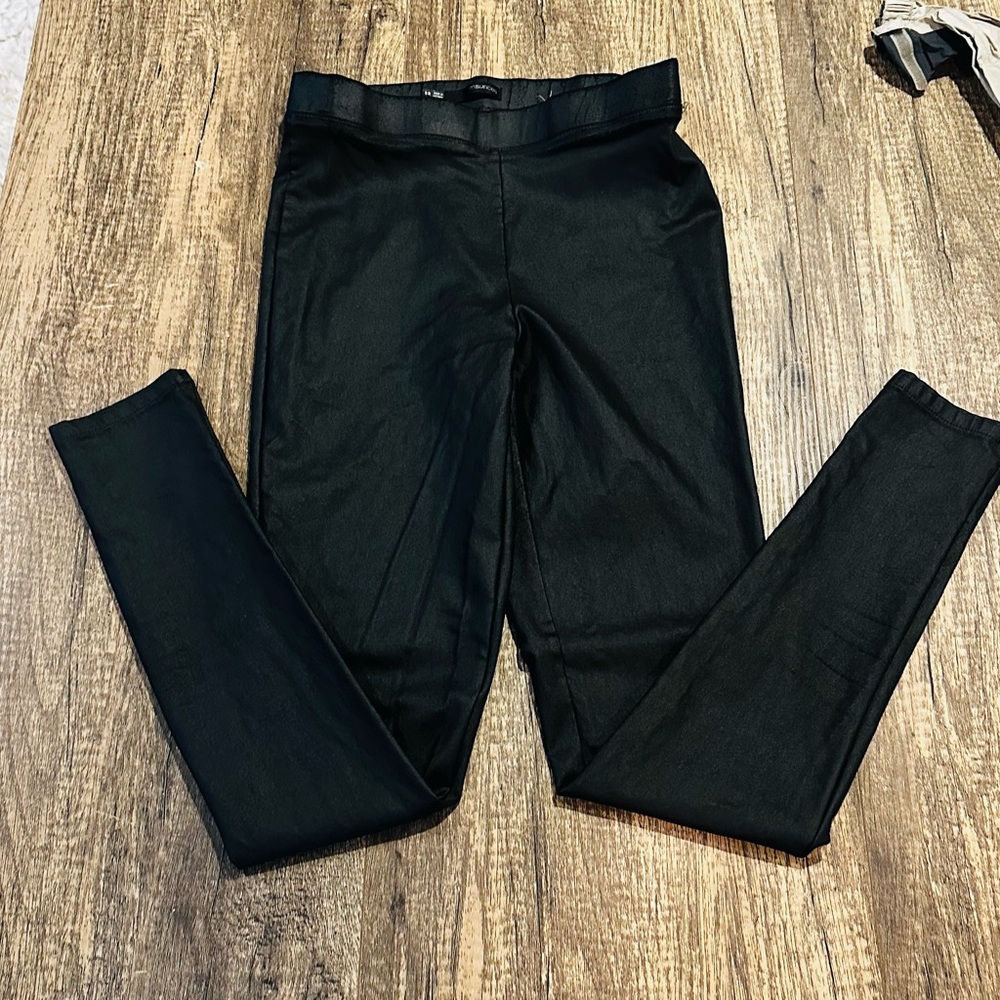 Maurices Classic Black Faux Leather Leggings